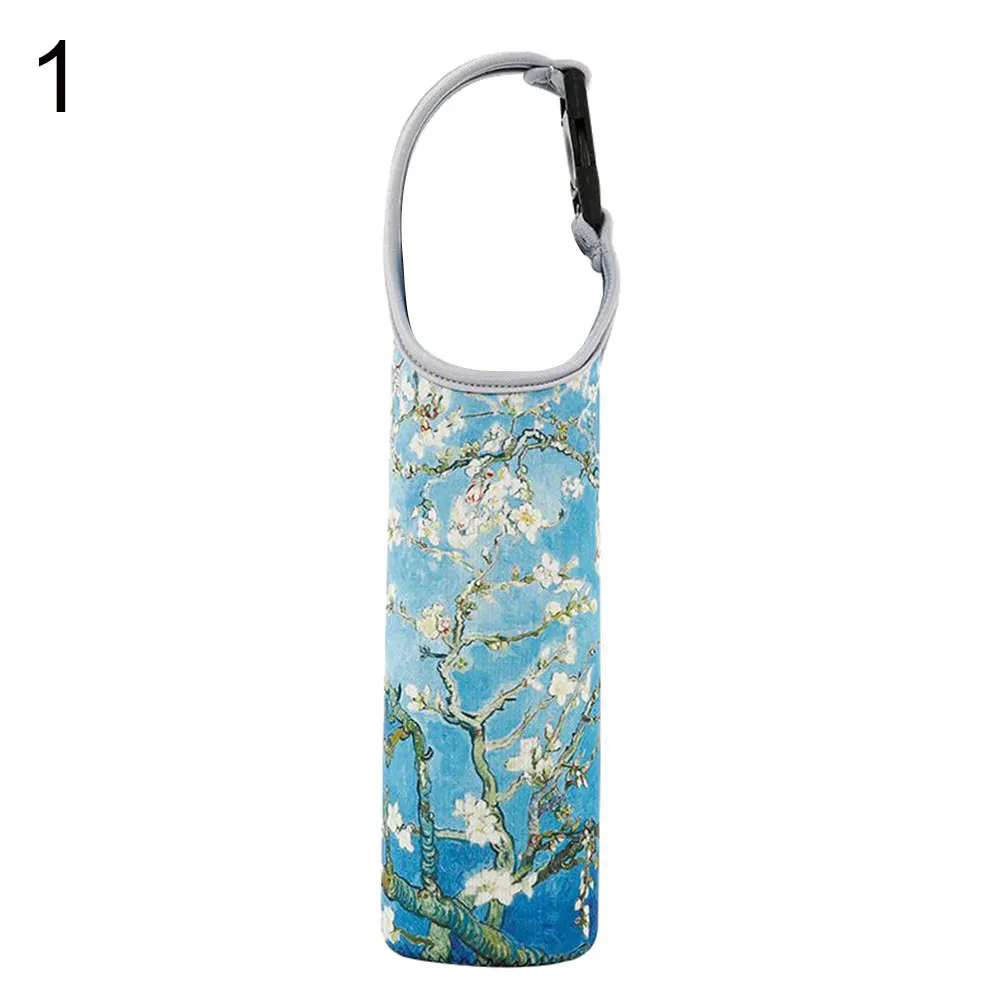 Portable Carrying Pouch Case Sleeve Water Bottle Protector Storage Bag with Strap Sports Camping Drinking Cup Covers Holder - Цвет: 1