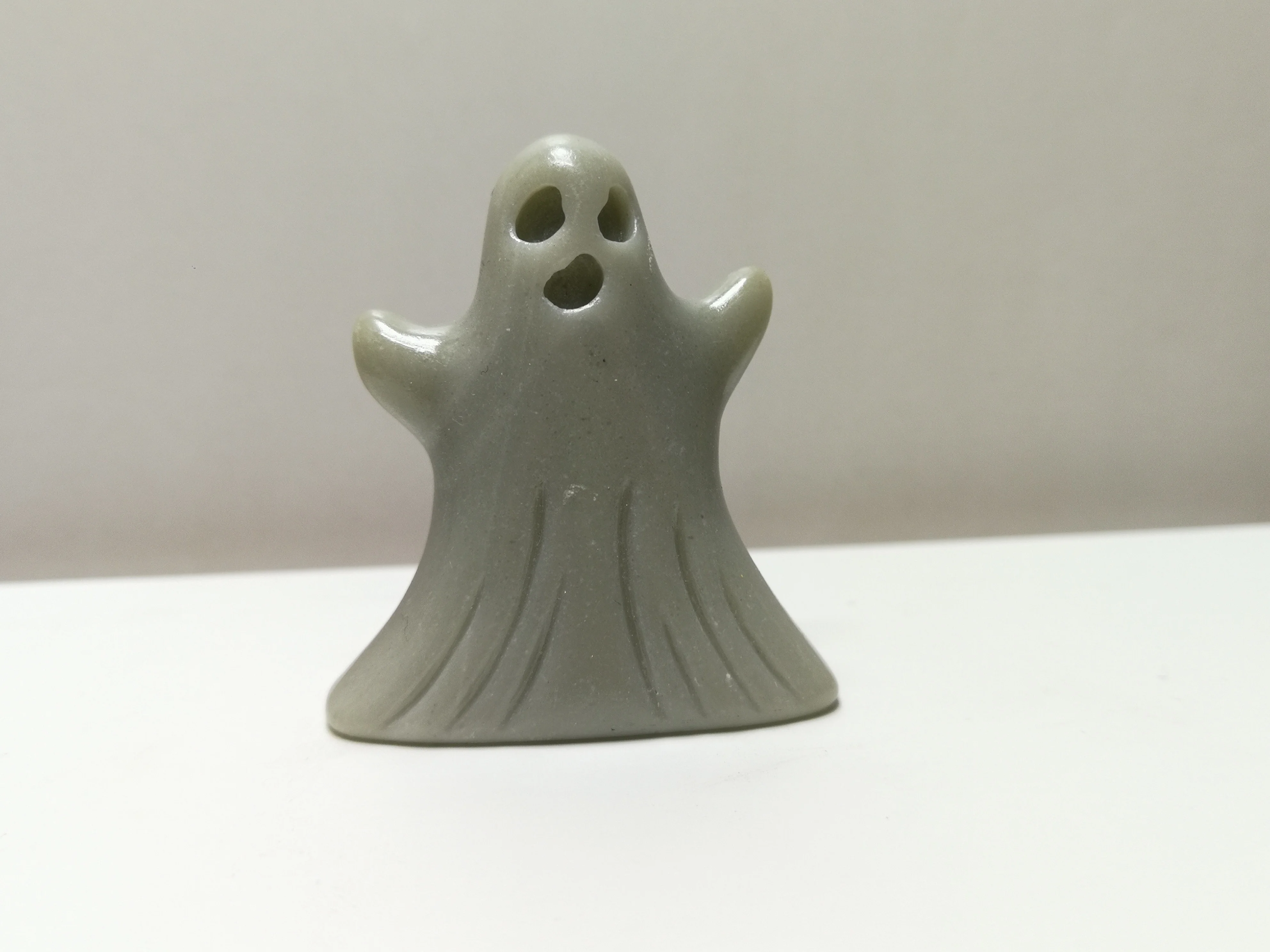 37.1g；Natural white jade crystal carved ghost magic energy-02 | Дом и сад