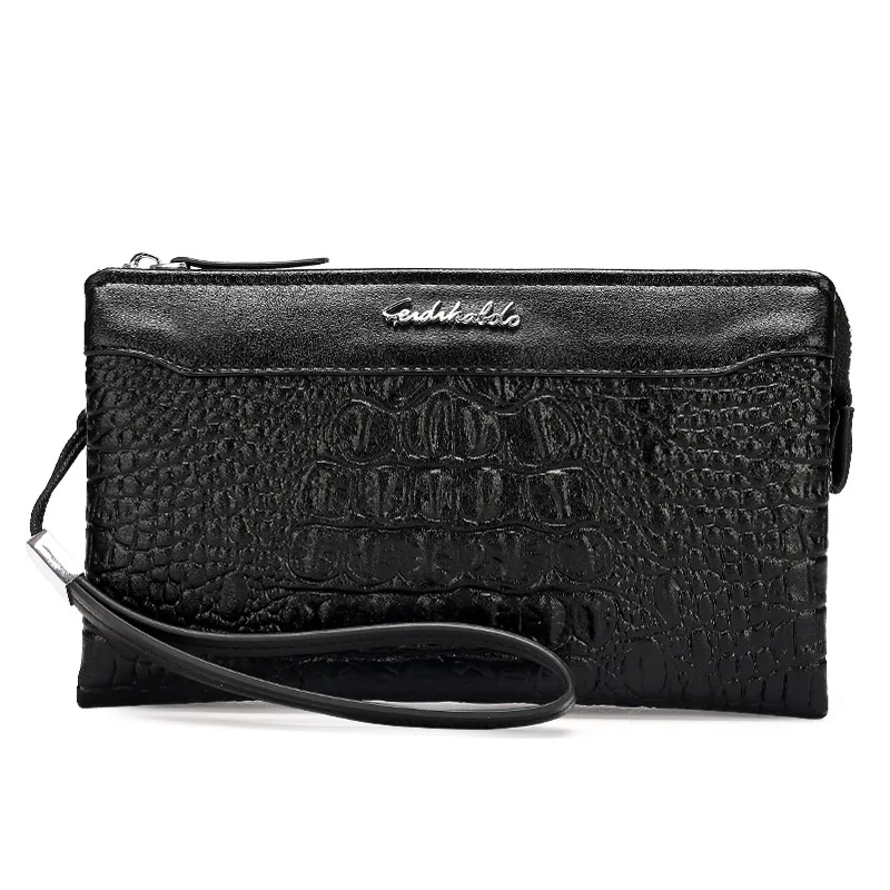 

One Polo New Style Business Casual Bag Men's Soft Leather Large Capacity Clutch Men's Bag Business Casual