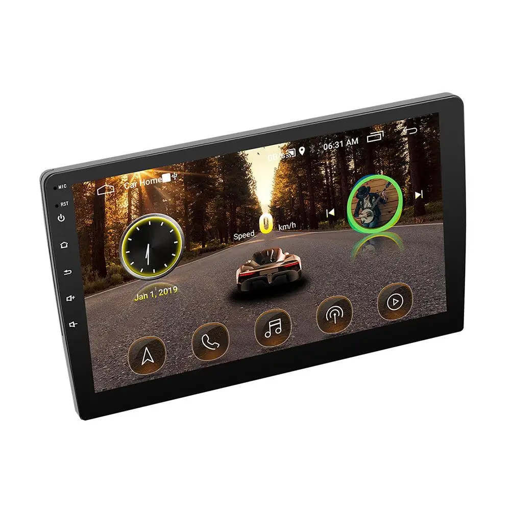 Радио Автомобильное 9/10. 1 дюймов Android 8,1 16G HD сенсорный экран Bluetooth gps навигация wifi доступ в Интернет многофункциональное радио