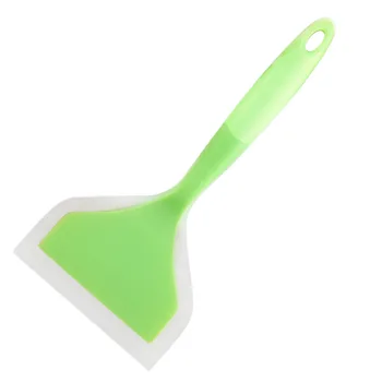

Transhome Silicone Kitchenware Cooking Utensils Spatula Shovel Non-stick Beef Meat Egg Kitchen Scraper Wide Pizza Cooking Tool