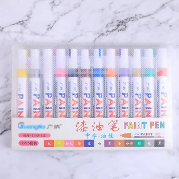 

12* Marker Pen Waterproof Permanent Tire Paint Car Rubber Metal Universal