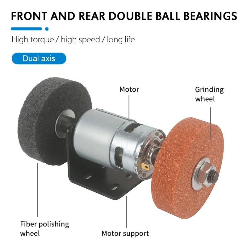 Grinding Wheel Machine Edge Sharpener Electric Emery Baneach Bench Grinder Polisher Diy Jade Jewelry Dental Bench Sanding Tools