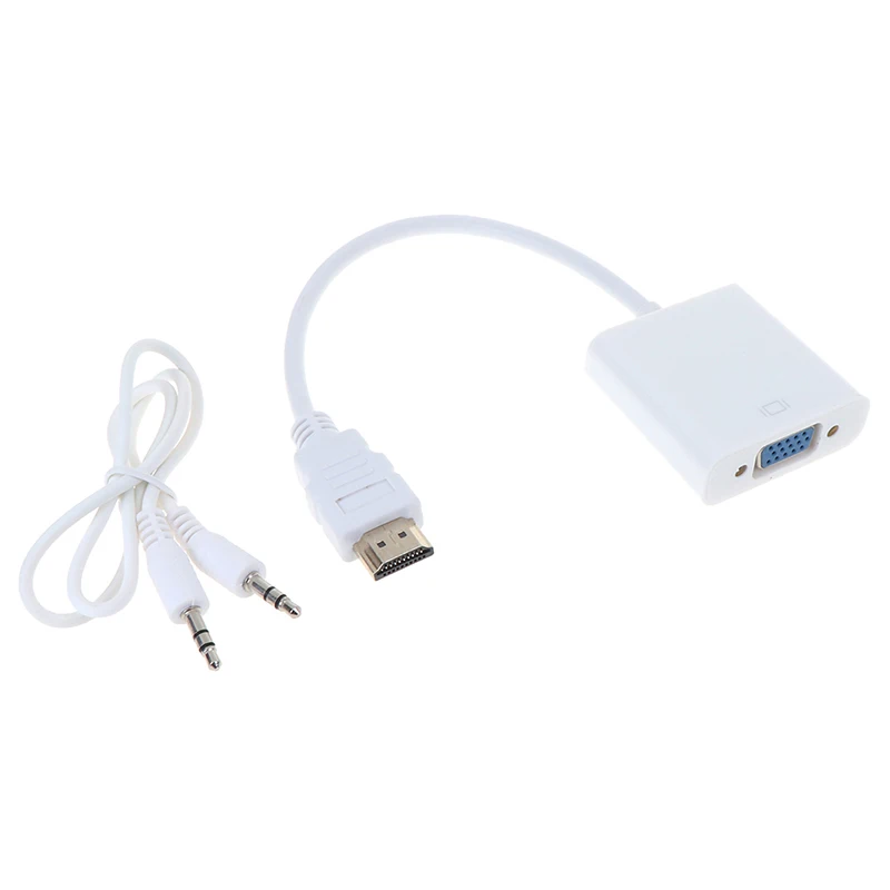 Адаптер hdmi-vga штекер конвертер с разъемом адаптер 1080p для ПК ноутбука