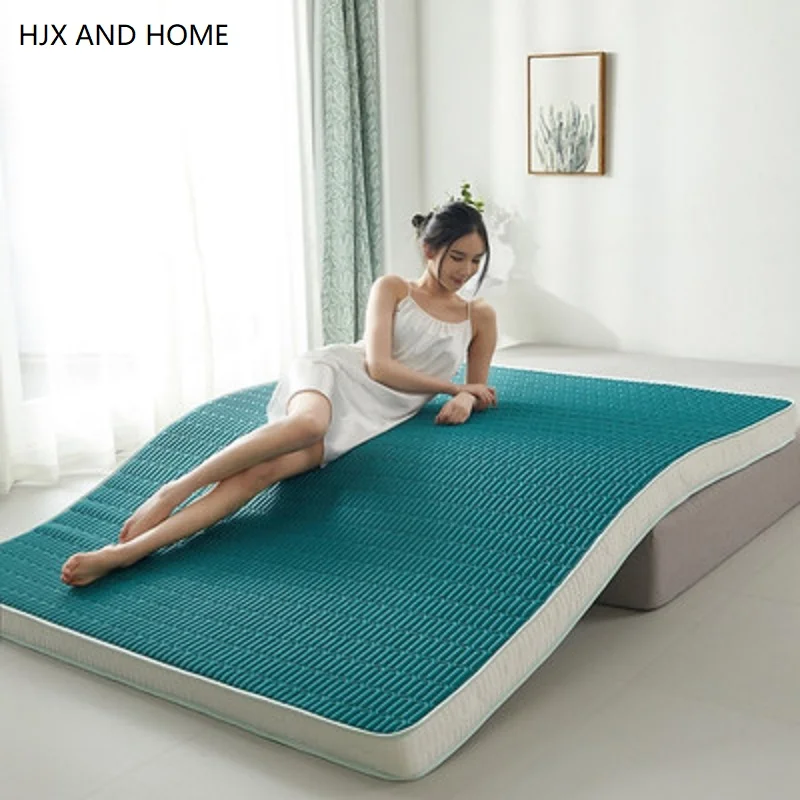 Foldable Mat 95D Thai latex filling Mattress Floor Slow rebound Tatami Cotton Cover Bedspreads 5/8cm thickness Size | Мебель