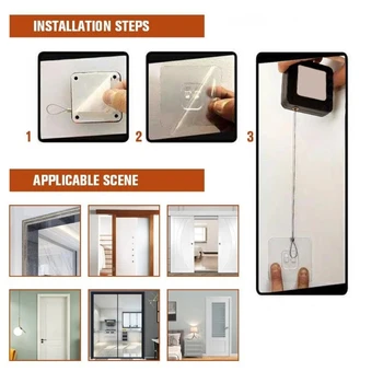 

Door Closers Artifact Punch-free Automatic Sensor Door Closer AutomaticallyClose