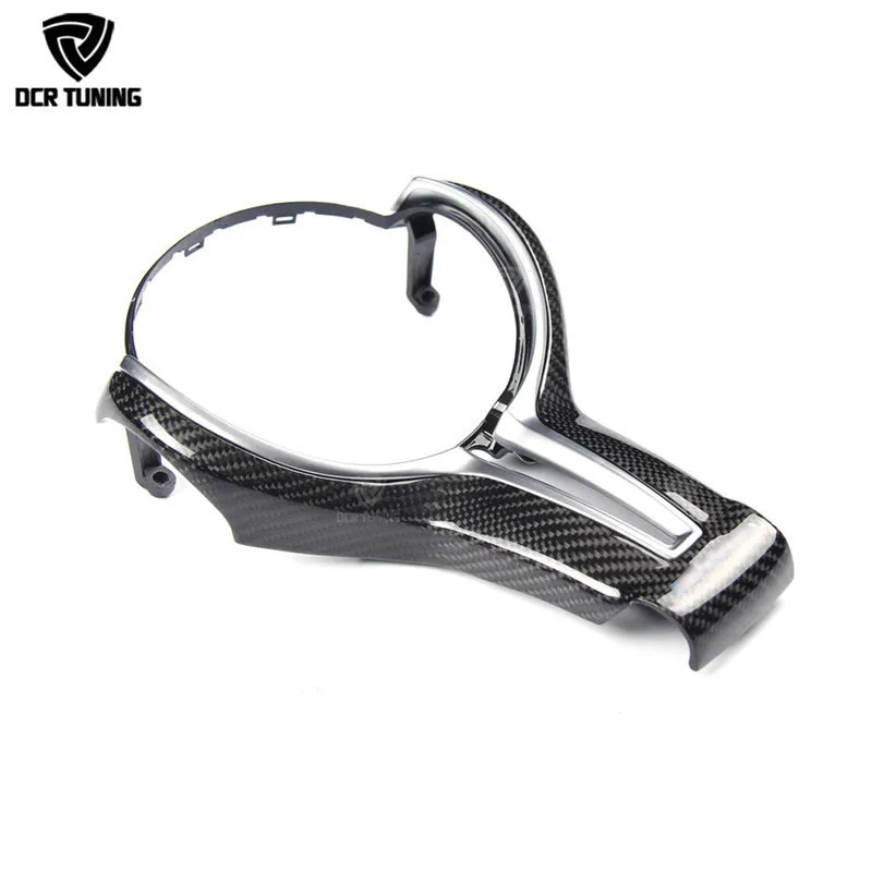 For BMW M2 F87 M3 F80 M4 F82 M6 F06 F12 F13 X5M F85 X6M F86 Carbon Fiber Steering Wheel Trim Cover for decoration car styling