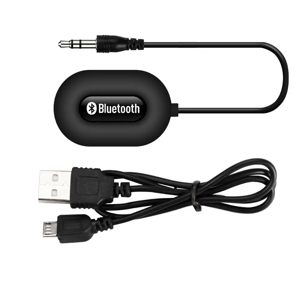 Высококачественный беспроводной Bluetooth автомобильный комплект Мини 3,5 мм Автомобильный A2DP AUX аудио музыкальный приемник адаптер Hands free с микрофоном для автомобиля