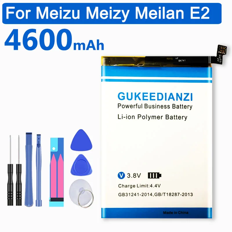 GUKEEDIANZI BA741 4600 мАч батарея для Meizu Meizy Meilan E2 запасная батарея для мобильного телефона