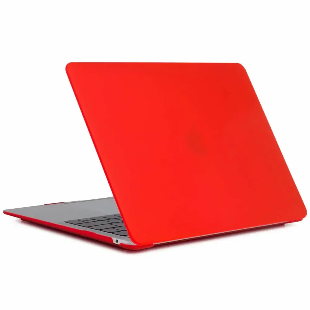Matte Red Ноутбук чехол для ноутбука MacBook Air Pro retina, возрастом 11, 12, 13, 15 Mac Book Pro 15,4 13,3 дюймов Сенсорная панель A1706 A1989 A2159 A1707 A1990 - Цвет: Matte Red