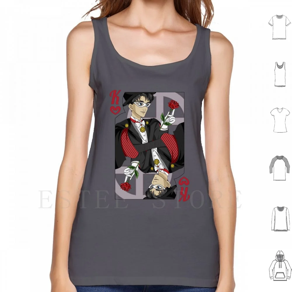 Moon Prism-Tuxedo Mask Canotte Gilet Sailor Sailor Scout Sailor Senshi Manga Anime Tuxedo Tuxedo Kamen Mamoru