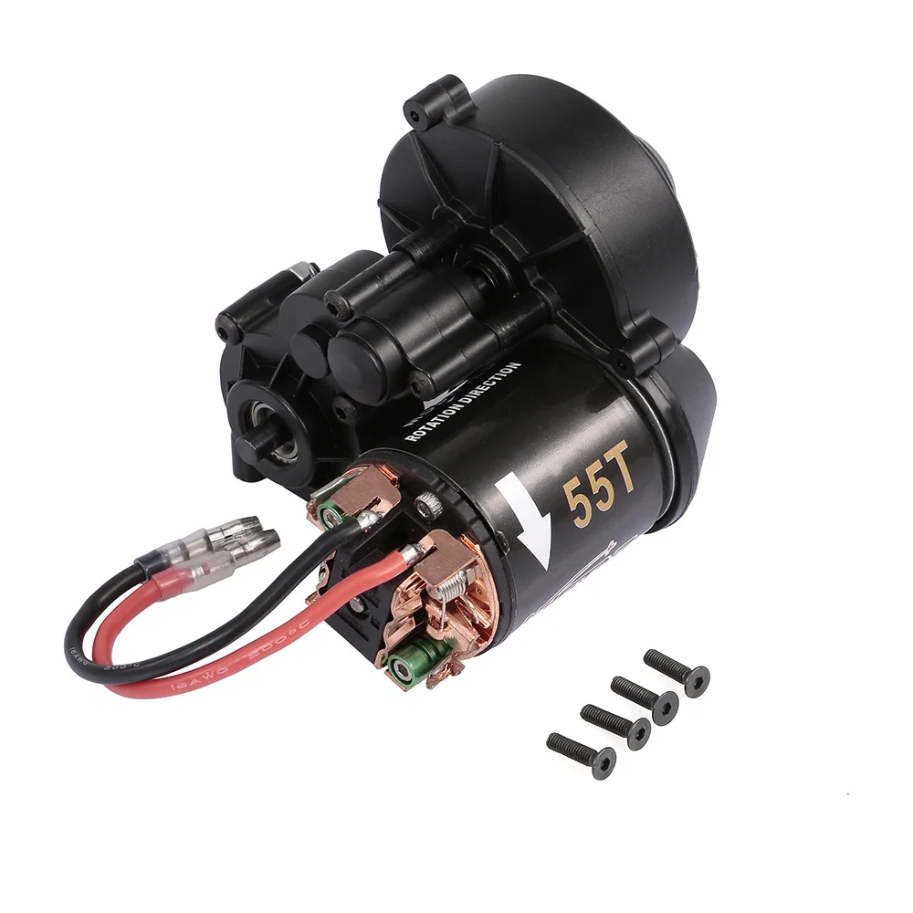 

AUSTAR 540 55T RC Brushed Motor with Speed Change Gear Box for 1/10 Axial SCX10 RC4WD D90 Off-Road Crawler Climbing RC Car