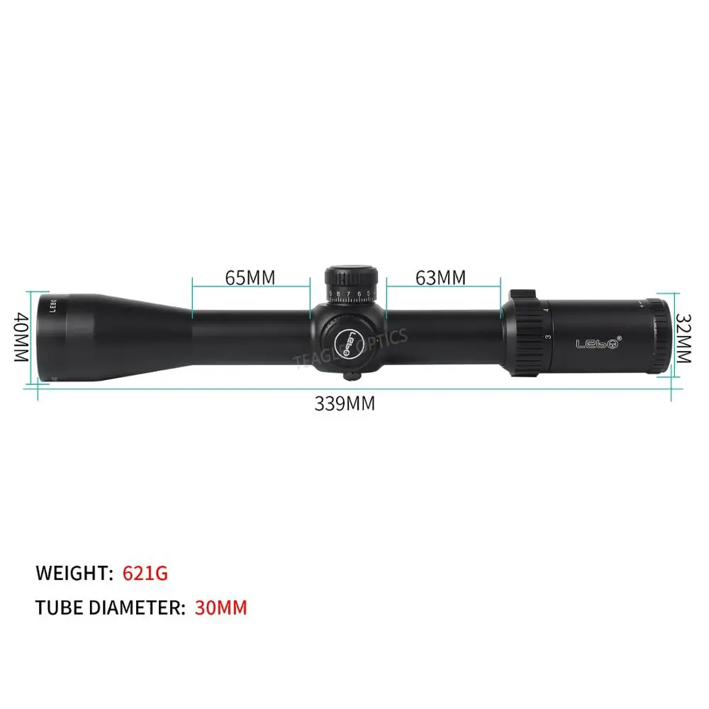 LEBO BJ 3-12x40 FFP оптический прицел Боковая регулировка параллакса охотничий прицел первая фокальная плоскость тактический прицел с 11 или 20 мм креплением