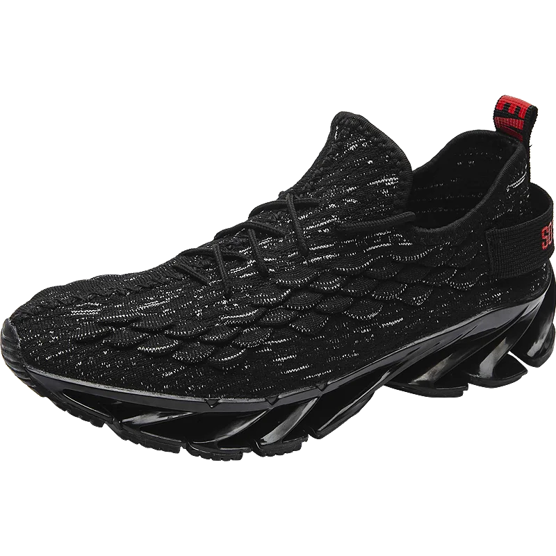 Damyuan Нескользящие амортизирующие мужские кроссовки для путешествий на открытом воздухе, незаменимая обувь для бега и прогулок, повседневная обувь для бега, большой размер 44 - Цвет: Black ash