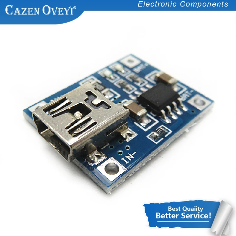 5pcs/lot TP4056 1A Mini Port Mike USB Lipo Battery Charging Board Charger Module lithium battery DIY In Stock | Электронные