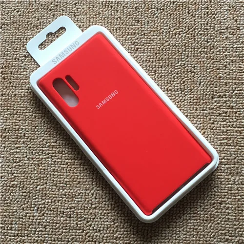 Red Samsung Galaxy Note 10 с датчиком для прибавления жидкости силиконовый чехол шелковистая мягкая оболочка чехол для телефона samsung Galaxy Note 10+ 10 Plus Pro с розничной коробкой - Цвет: Red