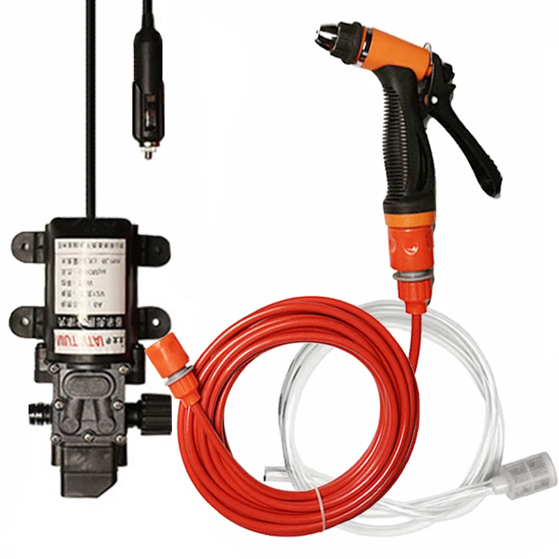Car Wash 12V Car Washer Gun Pump High Pressure Cleaner Car Care Portable Washing Machine Electric Cleaning Auto Device|Water Gun & Snow Foam Lance| - AliExpress
