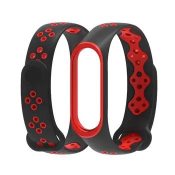 

For Xiaomi Mi Band 4 Strap Smart Accessories Replacement Waterproof Double Color Silicone Bracelet For Mi Band4 NFC Wrist Strap