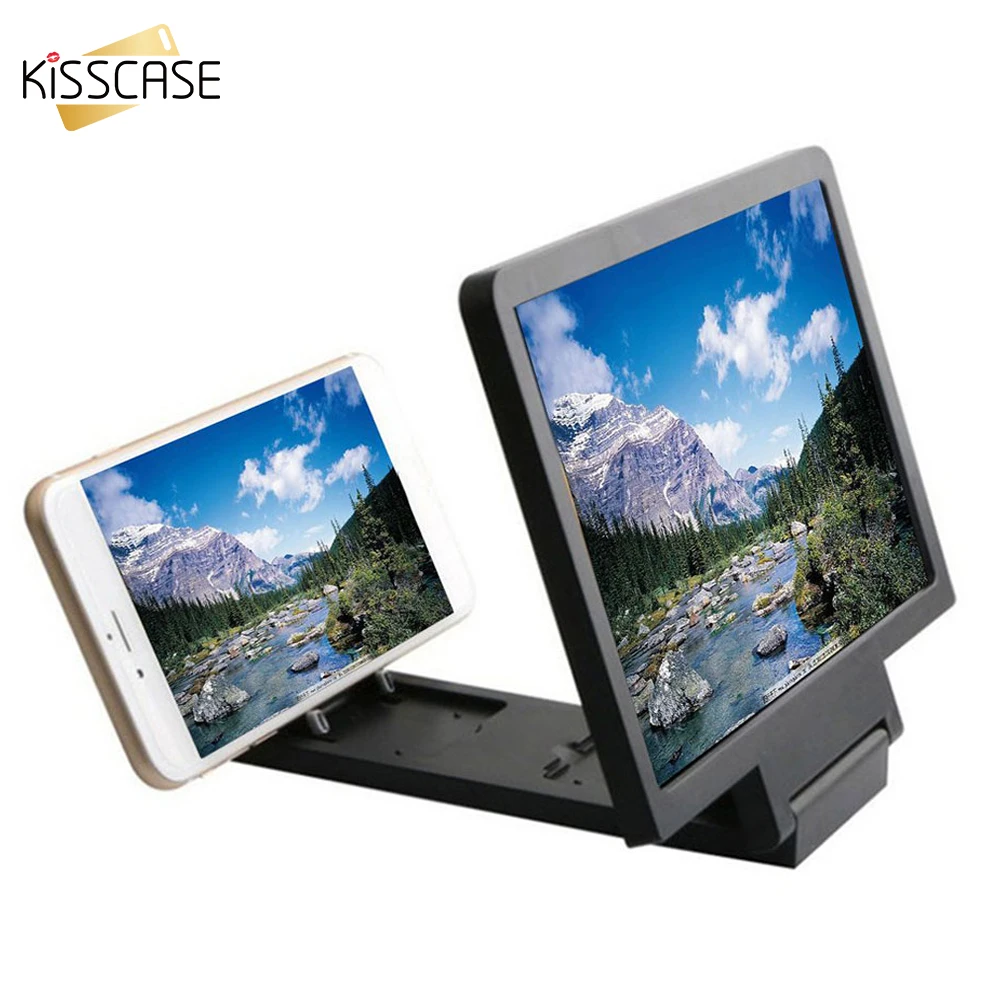 

Dropshipping 3D Screen Magnifier Amplifier Mobile Phone Magnifying 7" HD Stand For Video Folding Enlarged Expander Stand Holder