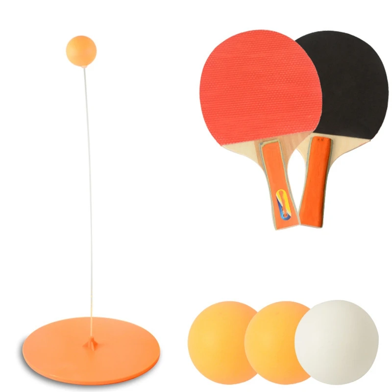 

Children's Table Tennis Trainer Toy Elastic Soft Shaft Single Double Pair Exercise Sports Equipment