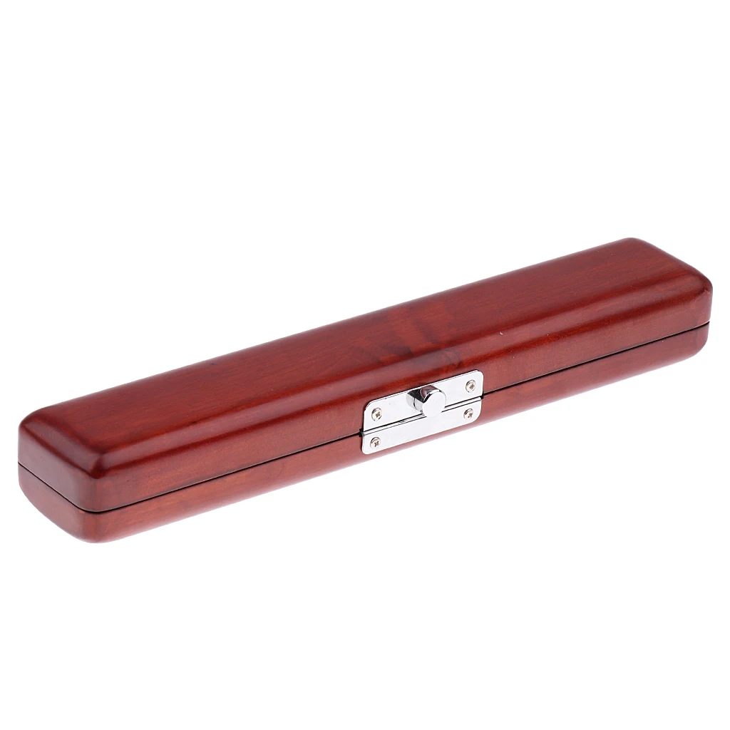 Flute Head Wooden Storage Box Carrying Case Flutes Accessories - Цвет: Red