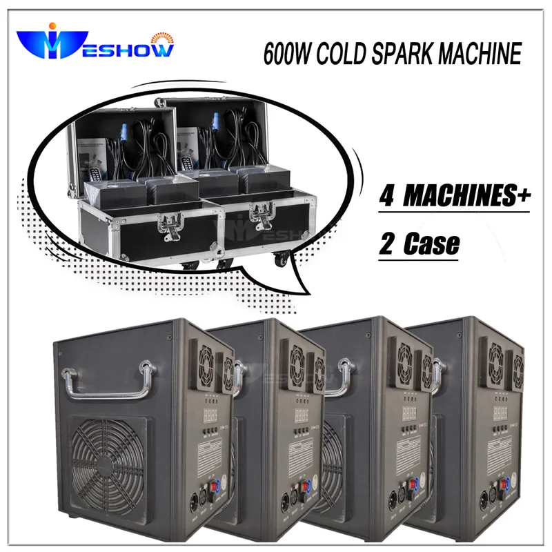 2-4 Pcs 600W Cold Spark Machine DMX 512 Remote Control Stage Effect Firework Fountain For Wedding Dj Club | Освещение