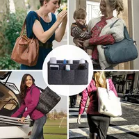 HHYUKIMI marque maquillage organisateur feutre insérer sac pour sac à main voyage intérieur sac à main Portable sacs à cosmétiques adapté diverses marques sacs 6