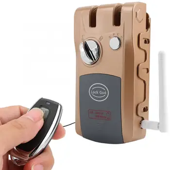 

Intelligent Smart Wireless Door Lock Anti-theft Security with 4 Remote Control