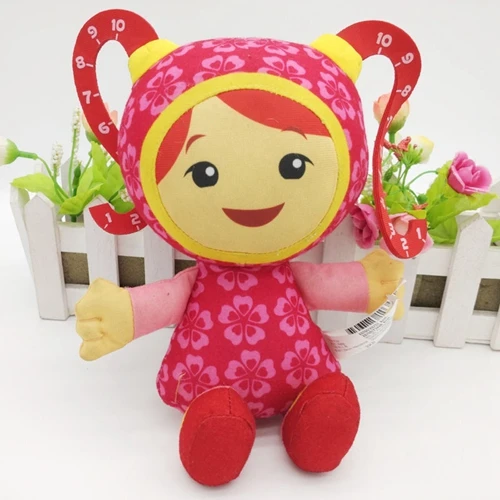 20 см анимационная команда Umizoomi SisterGirls Мягкая Плюшевая Кукла животного Дети Детские Рождественские подарки - Цвет: Красный
