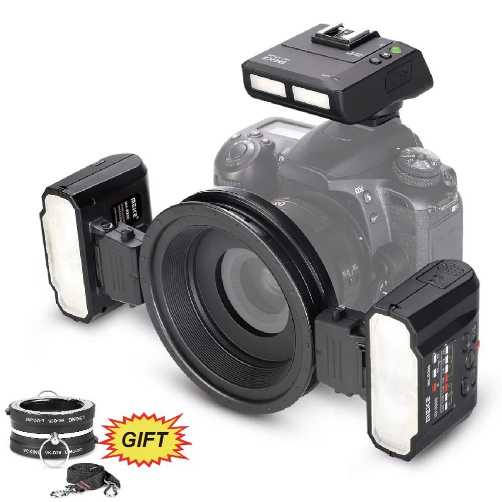 Meike MK MT24 Macro Twin Lite Speedlight Flash for Nikon D3100 D3200 D3300  D3400 D5000 D5300 D5500 D7000 D7100 DSLR Cameras+GIFT|flash for nikon|for  nikonmacro flash for nikon - AliExpress