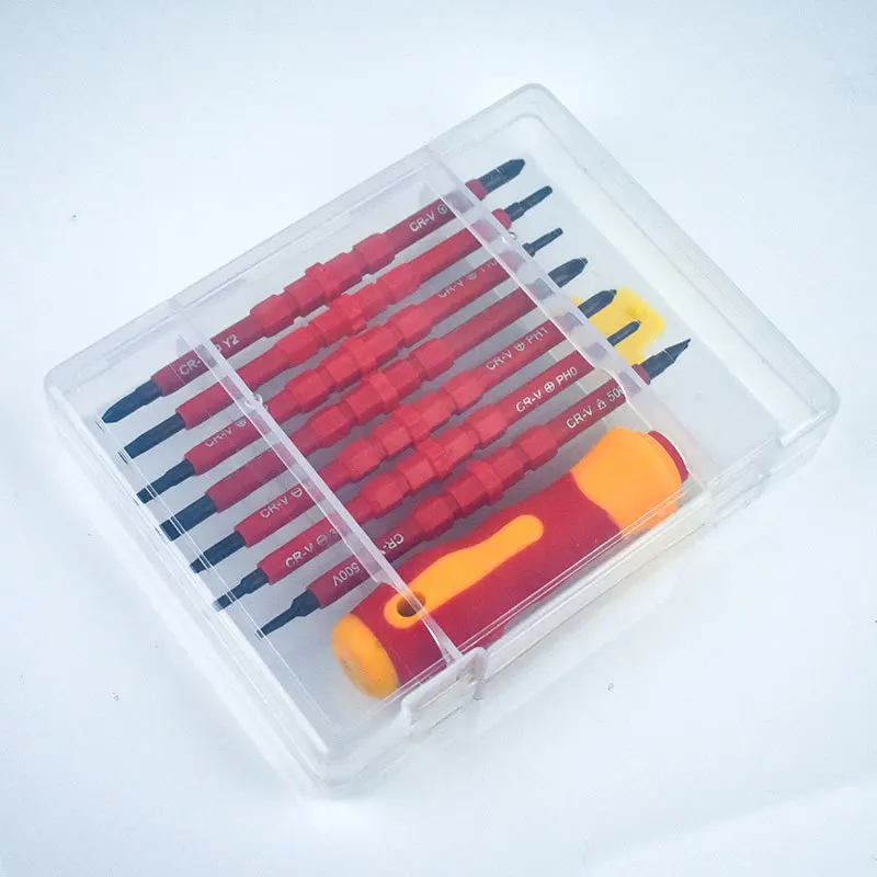 Realmote Chrome Vanadium Steel Insulation Screwdriver Set Electrician Telecommunication Multipurpose Maintenance Repair Tools