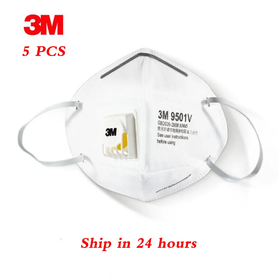 

9501V N95 25PCS/Box Mask Safety Protective FFP2 FFP3 N95 Dust Mask Anti-PM 2.5 Sanitary Working Respirator With Filter FFP1