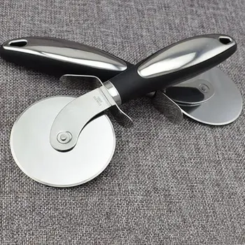 

100pcs Pizza Cutter Stainless Steel Pizza Knife Cake Bread Pies Round Knife Pastry Pasta Dough kitchen Baking Tools NO260