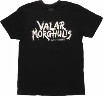 

Game Of Thrones ALL MEN MUST DIE VALAR MORGHULIS T-Shirt NWT 100% Authentic