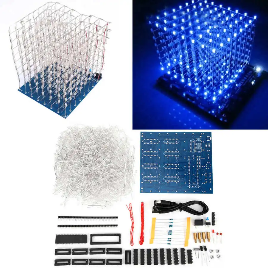LED Light DIY Kit 3D Printed Circuit Board Stable Parameter for 8 x 8CM Cubes Tripod For Laser | Инструменты