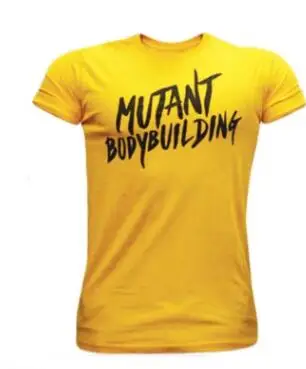 Брендовая мужская футболка для фитнеса, облегающие рубашки с коротким рукавом, хлопковая одежда, модная повседневная футболка с круглым вырезом и принтом мутанта - Цвет: 07