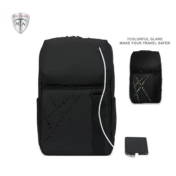 

MTA 13.3-inch Laptop Reflective Large Size Men's Sling Pack Crossbody Shoulder Chest Sling Bag with Charging Jack