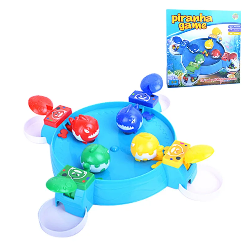 

Piranha Playing with a Pearl Children Tabletop Game Sharks Grab Beans Educational Parent And Child Interactive Casual Brain
