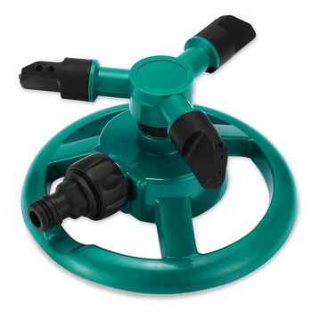 

Automatic Garden Water Sprinkler 360 Degree Rotating Spray Head Durable Rotary Yard Water Sprinkler Rotating System 3 Nozzles