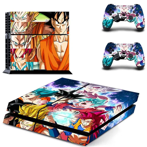 QPTM0063 Dragon Ball Z Супер полное покрытие лицевые панели наклейка для PS4 Наклейка для playstation 4 консоль и контроллеры наклейка для PS4 виниловая наклейка - Цвет: QPTM0063