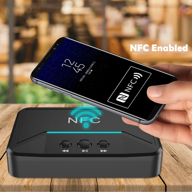 Bluetooth 5,0 приемник адаптер NFC 3,5 мм RCA аудио AUX Выход беспроводной Bluetooth ключ стерео рецептор для усилителя динамика