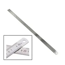 1 шт. 30 см шкала линейки из нержавеющей стали толще поставки аппаратные средства двухсторонний Офис Школа Студент математика