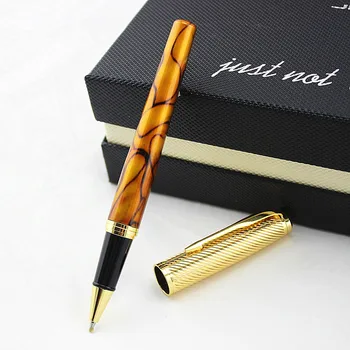 

High Quality Bussiness Office Pen And Golden Clip Roller Ball Pen luxury School Supplies Metal Ballpoint Pen