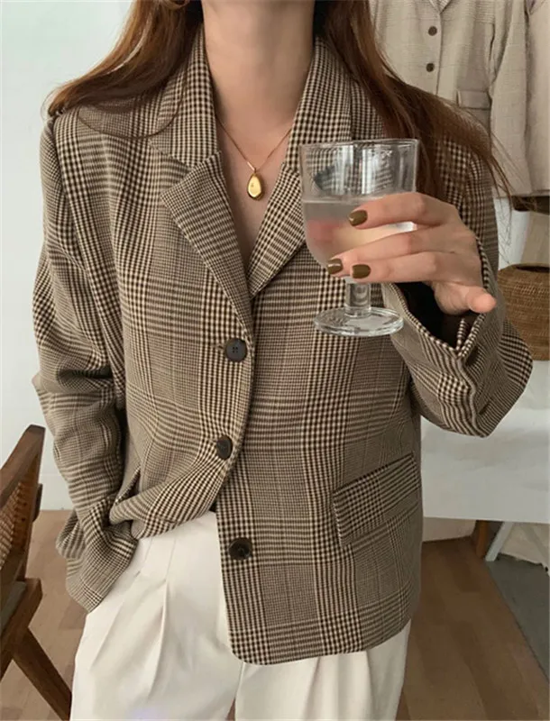 South Korea CHIC Simple Loose-Fit Handsome Trend Casual Suit Jacket