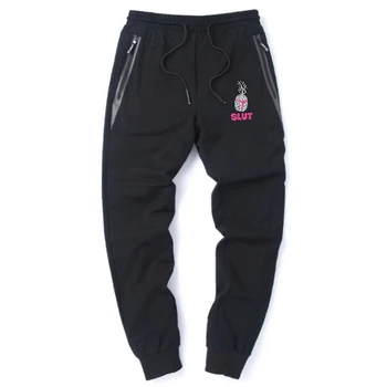 

Mens Cartoon Funny Pineapple Printing Pants Popular 2020 Streetwear Sports Beam Feet pant Fashion Male Spring Harajuku Leggings