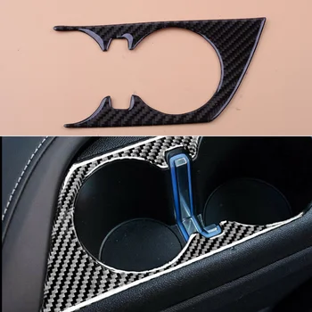 

Carbon Fiber Water Cup Holder Cover Trim Frame Sticker Fit For Chevrolet Camaro 2016 2017 2018 2019