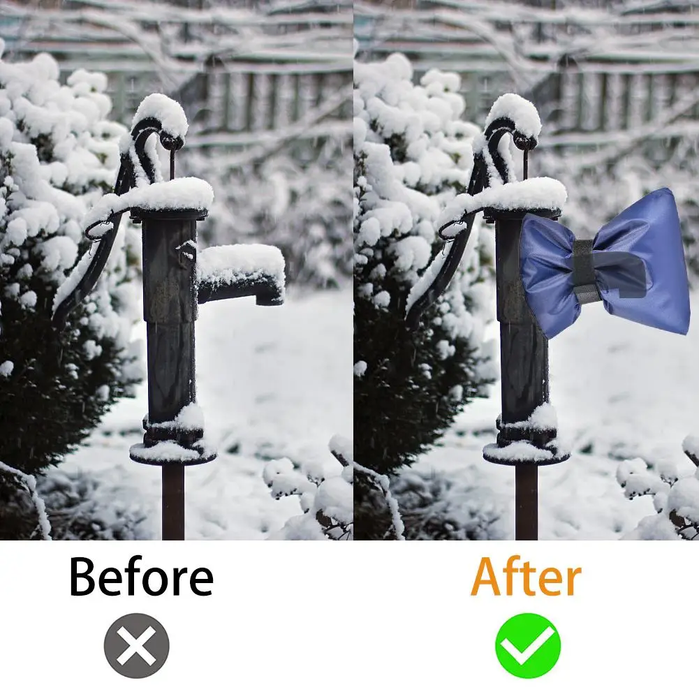 2Pcs Outdoor Faucet Cover For Winter Antifreezing And Waterproof Outside Spigot Cover For Freeze Protection Yard Garden Faucet