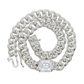 

7mm Iced Out Miami Curb Chain anklet Jewelry for women hip hop chain jewelry wholesale anklet beach styles jewelry