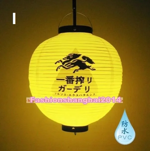 Японский ПВХ фонарь Водонепроницаемый Круглый 30x30 см висящий снаружи суши магазин Ресторан Декор Орнамент мульти-узоры