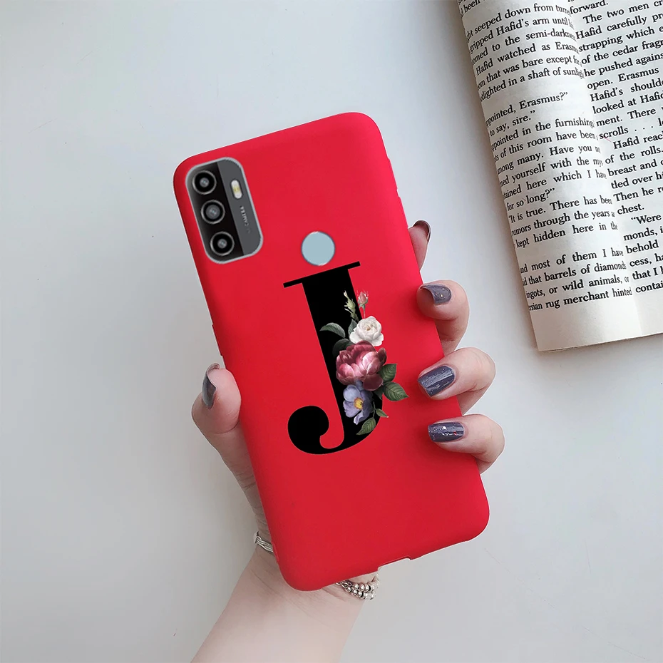 For OPPO A53S 2020 Case Letter Monogram Flower Soft Silicone Phone Back Cover For Oppo a53s 2020 A 53s A53 s Oppoa53 Cases Coque cases for oppo phones Cases For OPPO